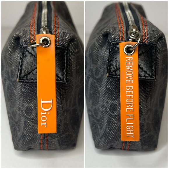 ✨✨✨✨SOLD✨✨✨✨ Christian Dior Authentic Denim Trotter Cosmetic Pouch Flight - Picture 5 of 10